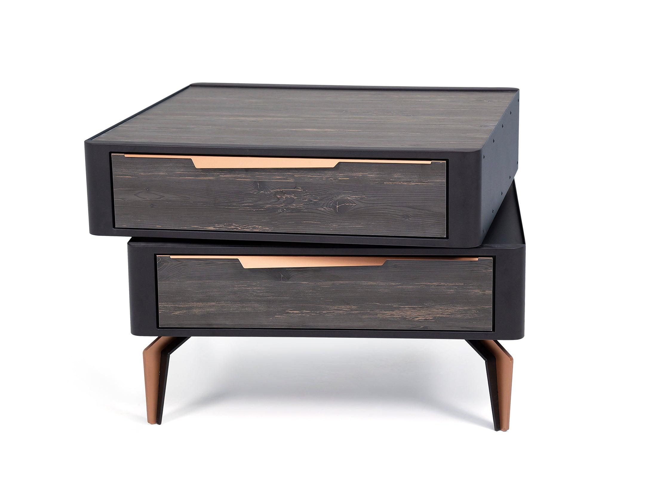 Brooklyn Executive Table with Side table/Pedestal - Euro Living Furniture